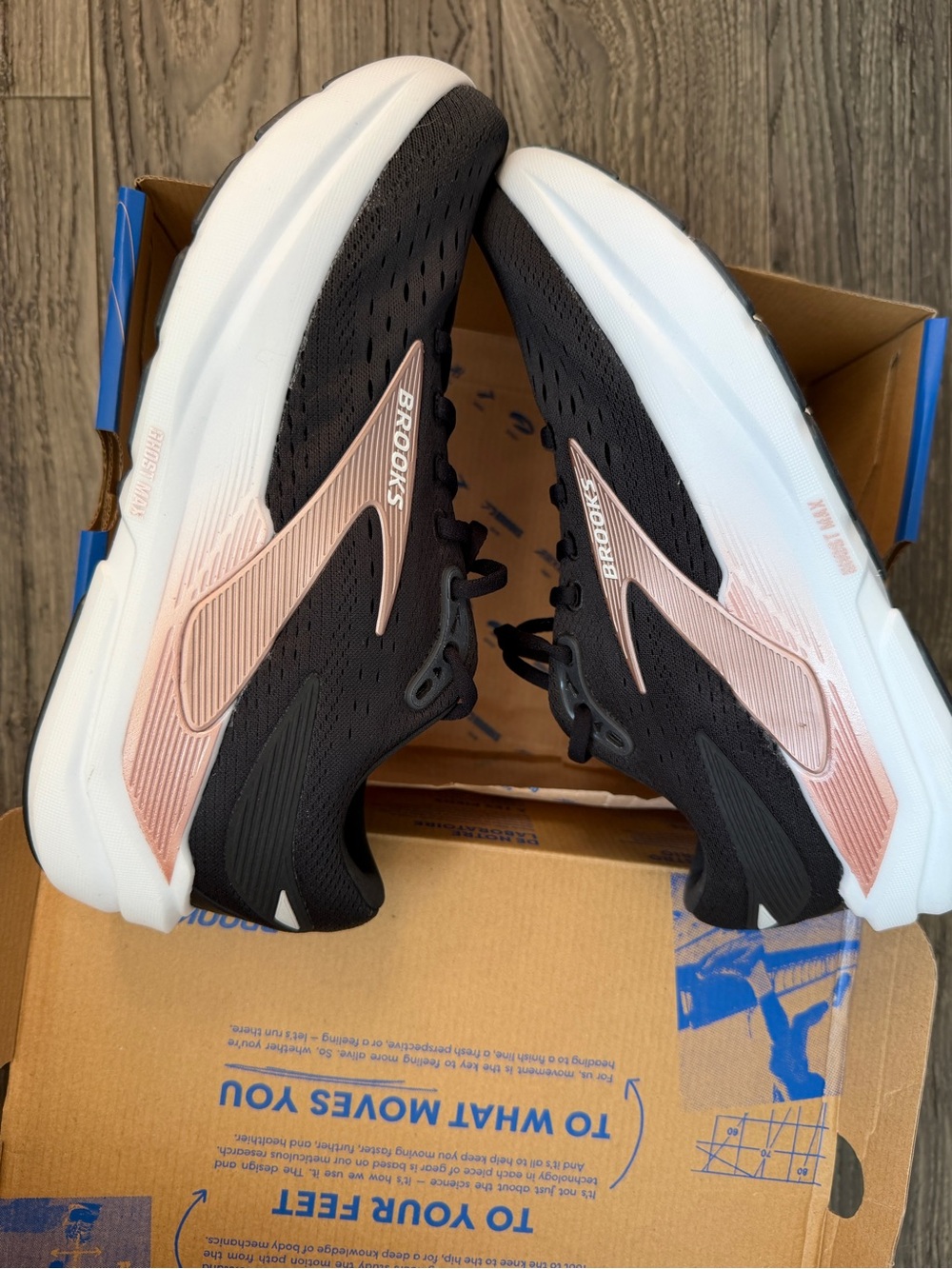 Brooks Ghost Max 3 Women's Running Shoes Black & Rose NWT in Box Sz 10 Sneakers - Picture 9 of 9
